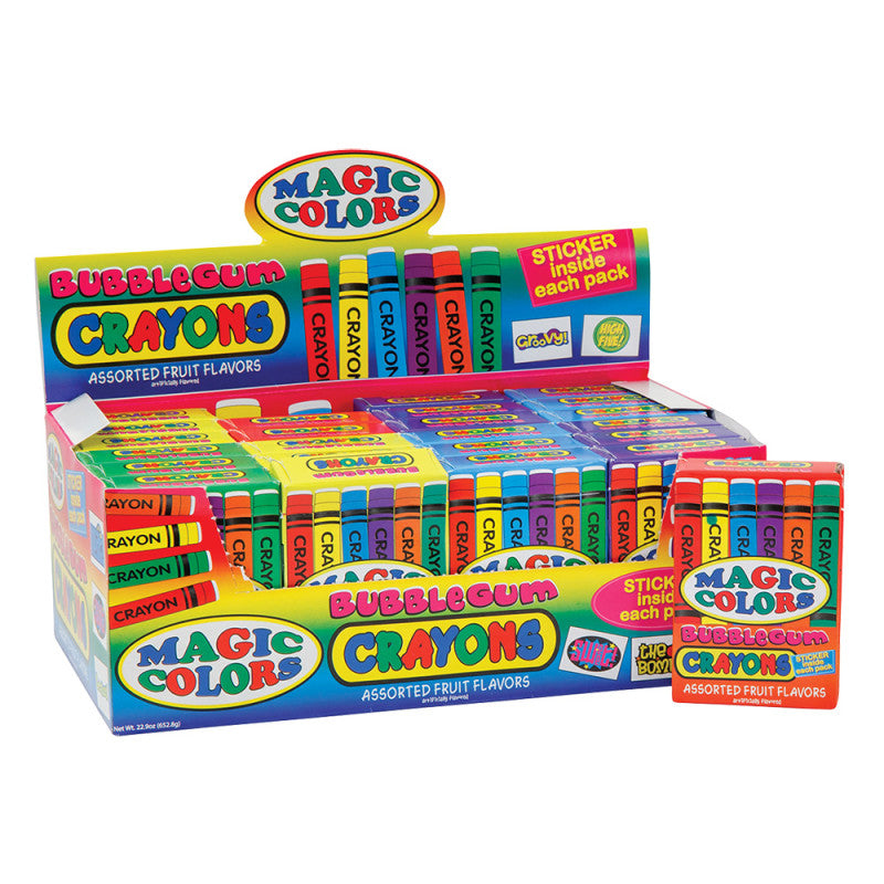 Wholesale Magic Color Bubblegum Crayons Bulk