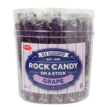Wholesale Espeez Rock Candy Purple Grape Sticks Tub 0.8 Oz- Bulk