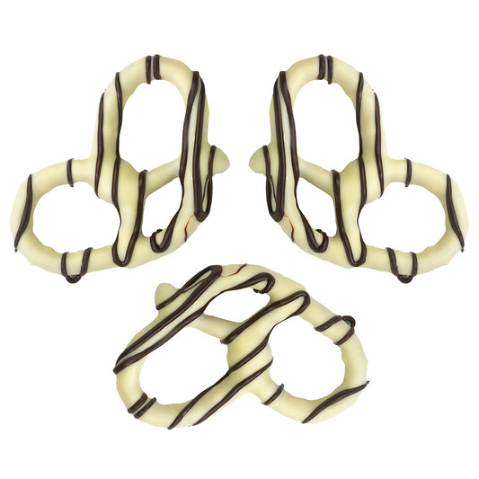 Wholesale Giambri'S Dark Stripes White Chocolate Covered Pretzel- Bulk