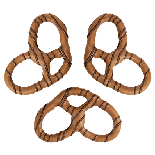 Wholesale Giambri'S Dark Stripes Milk Chocolate Covered Pretzel- Bulk