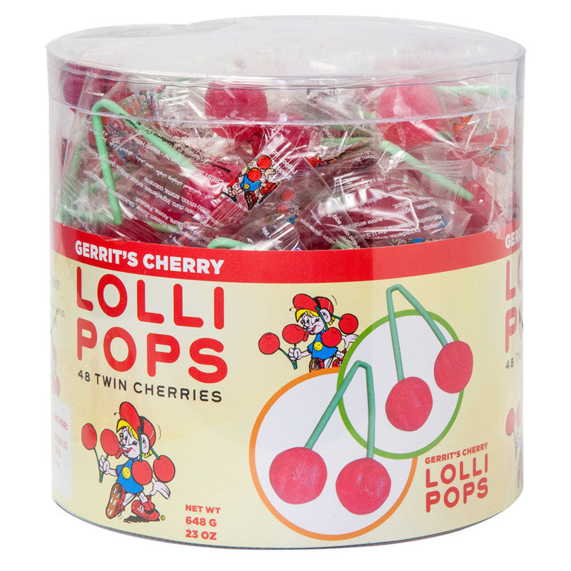 Wholesale Gerrit's Twin Cherry Lollipops 0.48 Oz Bulk