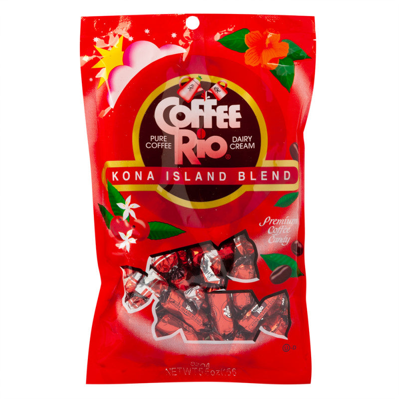 Wholesale Coffee Rio Kona Island Blend Premium Coffee Candy 5.5 Oz Peg Bag *Sf Dc Only* Bulk