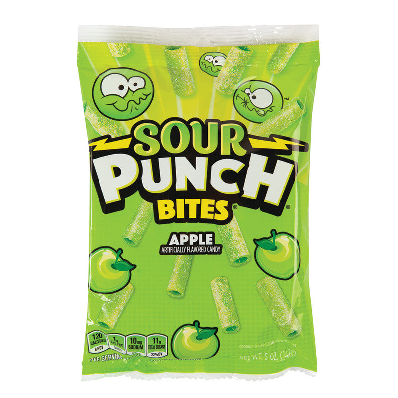 Wholesale Sour Punch Bites Apple 5 Oz Peg Bag *Sf Dc Only* Bulk
