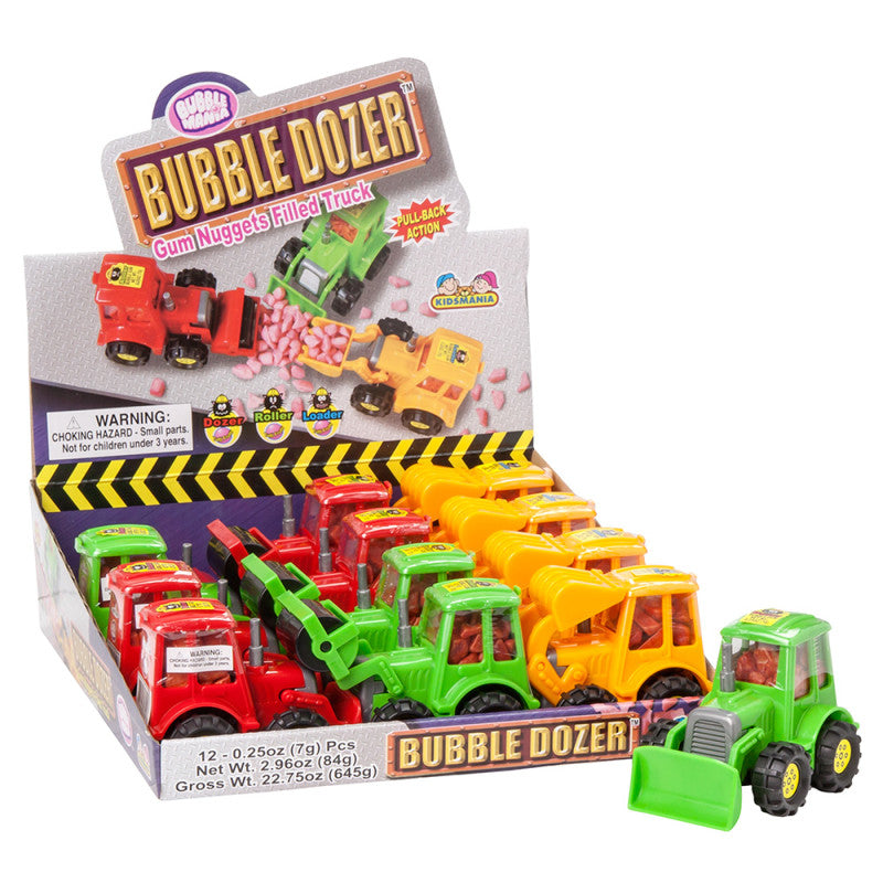 Wholesale Bubble Dozer Gum Nuggets Filled Trucks 0.25 Oz Bulk
