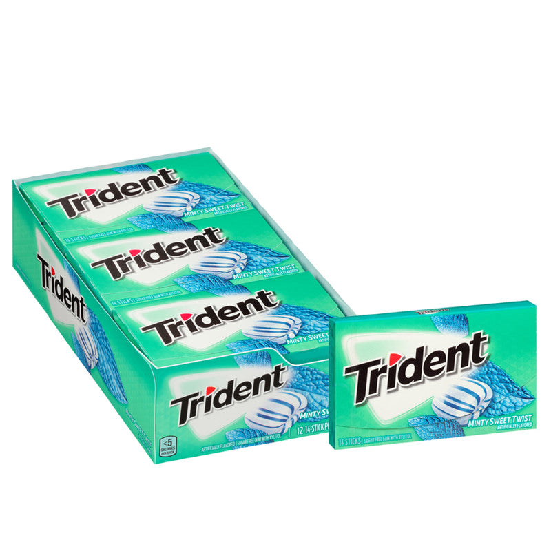 Wholesale Trident Minty Sweet Gum Bulk