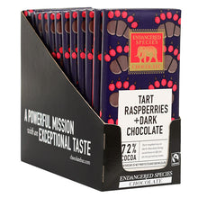 Wholesale Endangered Species Dark Chocolate Raspberry 3 Oz Bar- Bulk