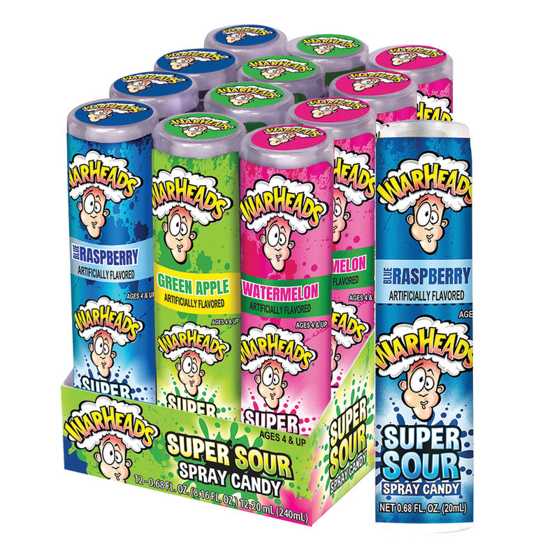 Wholesale Warheads Super Sour Spray Candy 0.68 Oz *Sf Dc Only*- Bulk