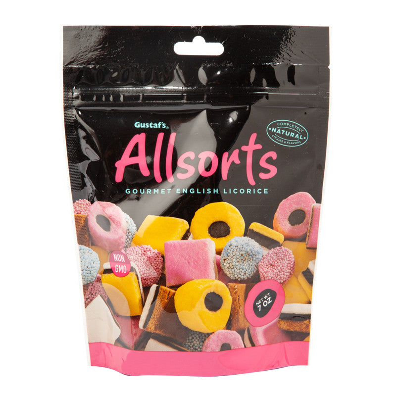 Wholesale Gustaf's Licorice Allsorts 7 Oz Pouch- Bulk