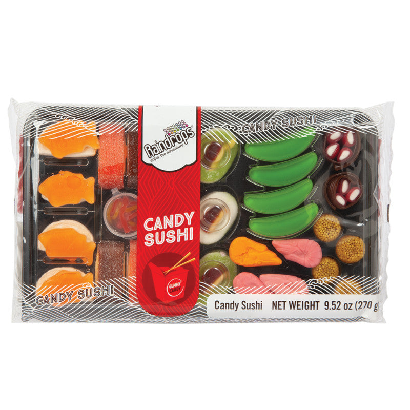 Wholesale Raindrops Candy Sushi 9.52 Oz Tray Bulk
