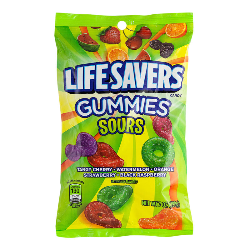 Wholesale Lifesavers Gummies Sours 7 Oz Peg Bag Bulk
