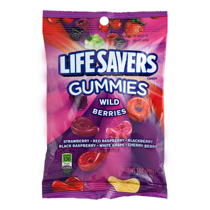 Wholesale Lifesavers Gummies Wild Berries 7 Oz Peg Bag Bulk