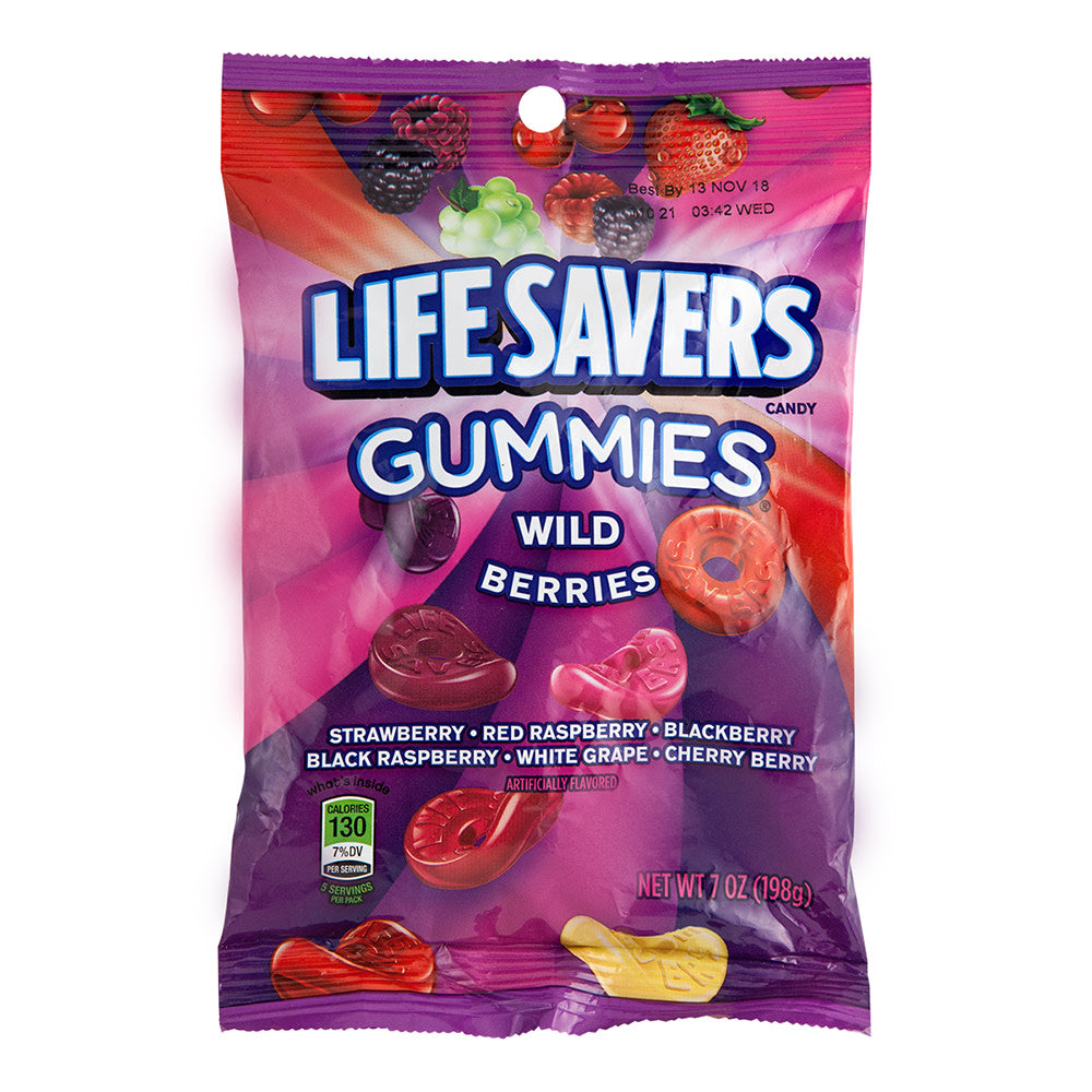 Lifesavers Gummies Wild Berries 7 Oz Peg Bag