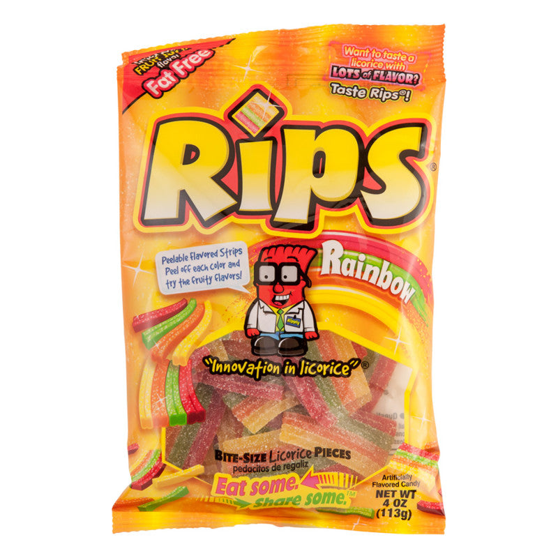 Wholesale Rips Rainbow 4 Oz Peg Bag- Bulk