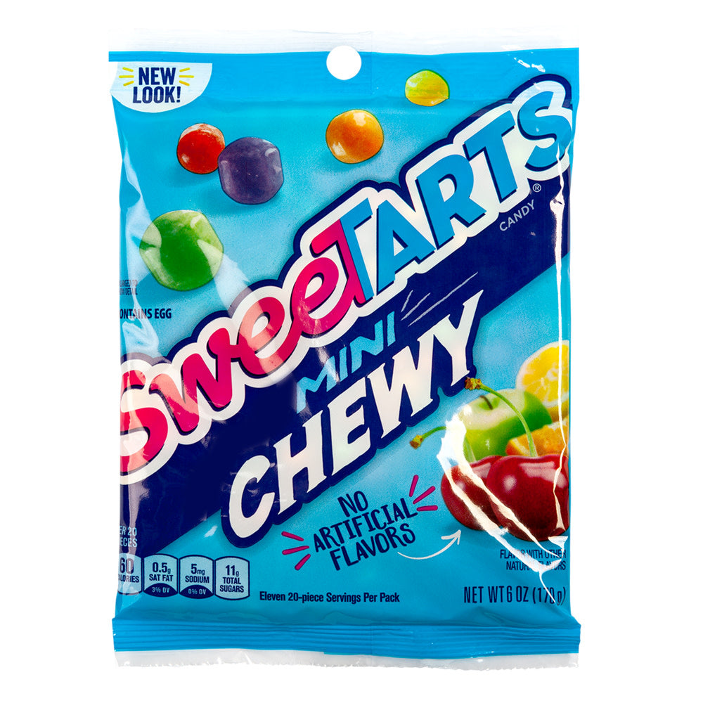 Sweetarts Mini Chewy Bites 5.25 Oz Peg Bag
