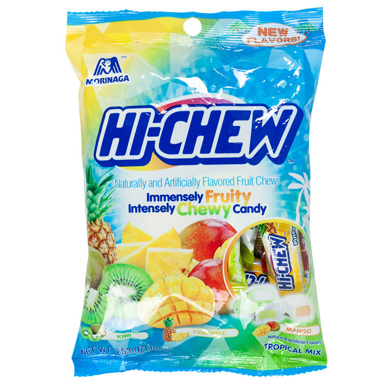 Wholesale Hi Chew Tropical Mix 3.53 Oz Peg Bag Bulk