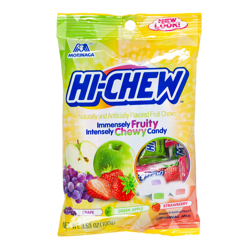Wholesale Hi Chew Regular Mix 3.53 Oz Peg Bag- Bulk
