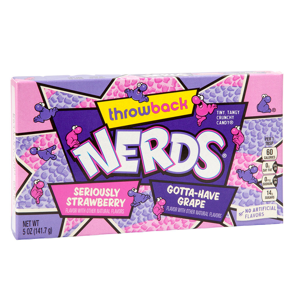 Nerds Throwback Grape And Strawberry 5 Oz Theater Box
