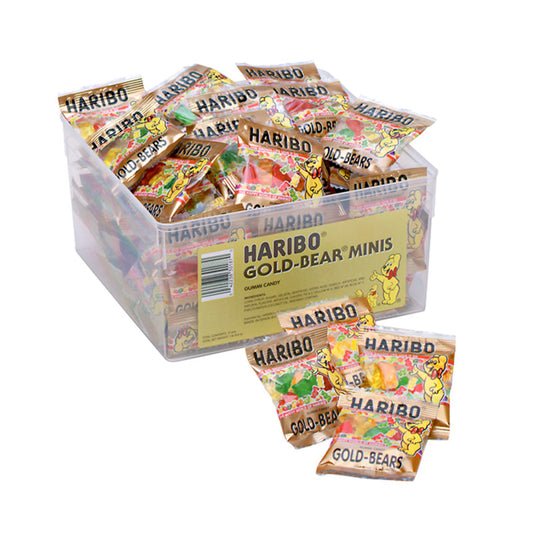 Wholesale Haribo Gold Bears Mini Gummy Bears 0.5 Oz Tub- Bulk