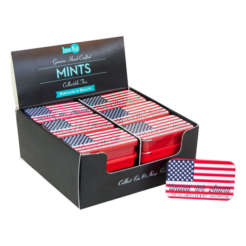 Wholesale American Flag Mints Tin Bulk