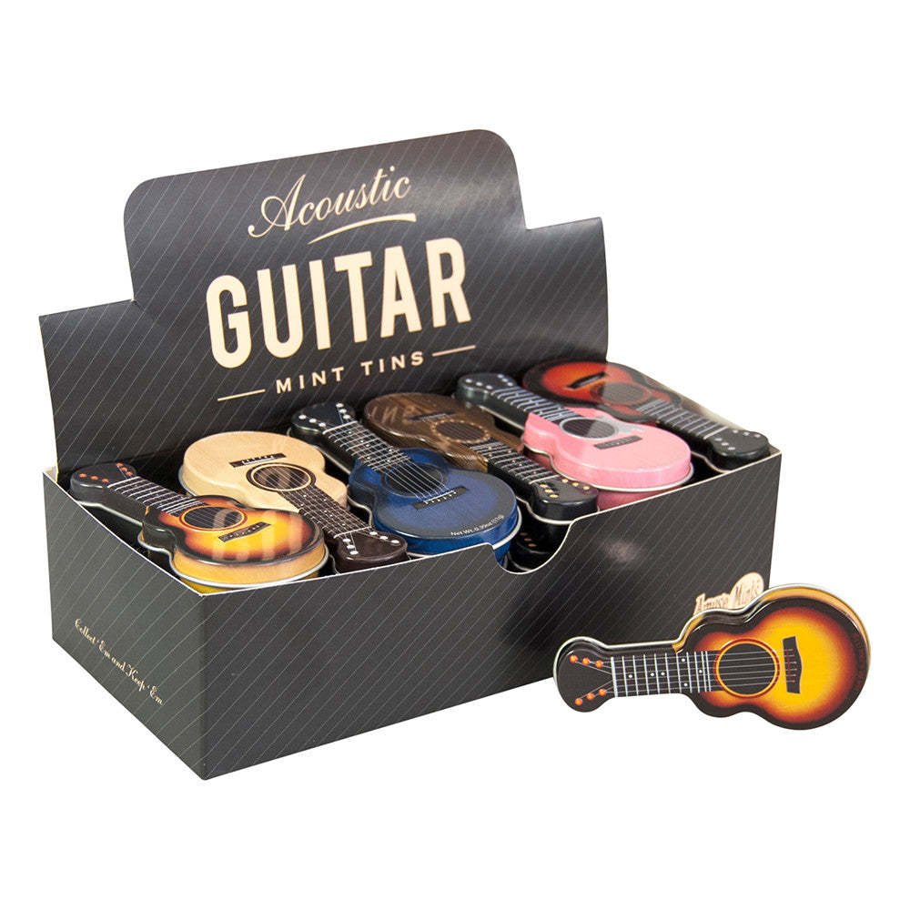 Wholesale Acoustic Guitar Assorted Mints Tin- Bulk