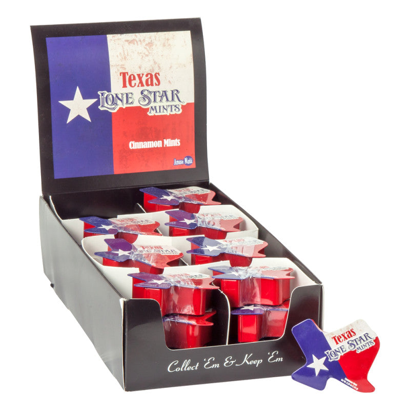 Wholesale Texas Lone Star Flag Texas Shape Mints Tin Bulk