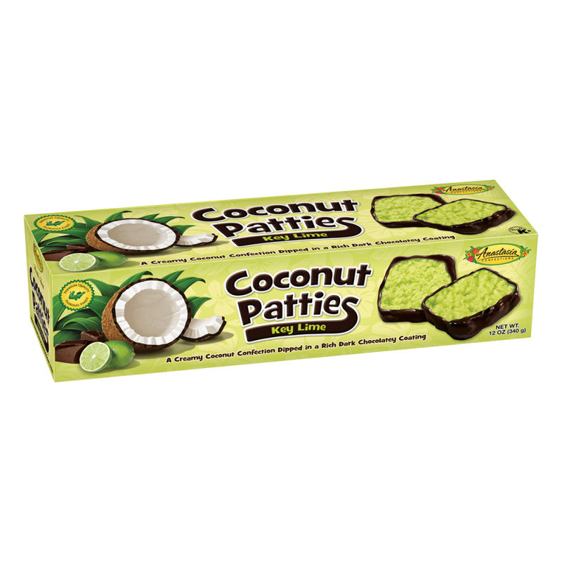 Wholesale Anastasia Key Lime Coconut Patties 12 Oz Box *Fl Dc Only* Bulk