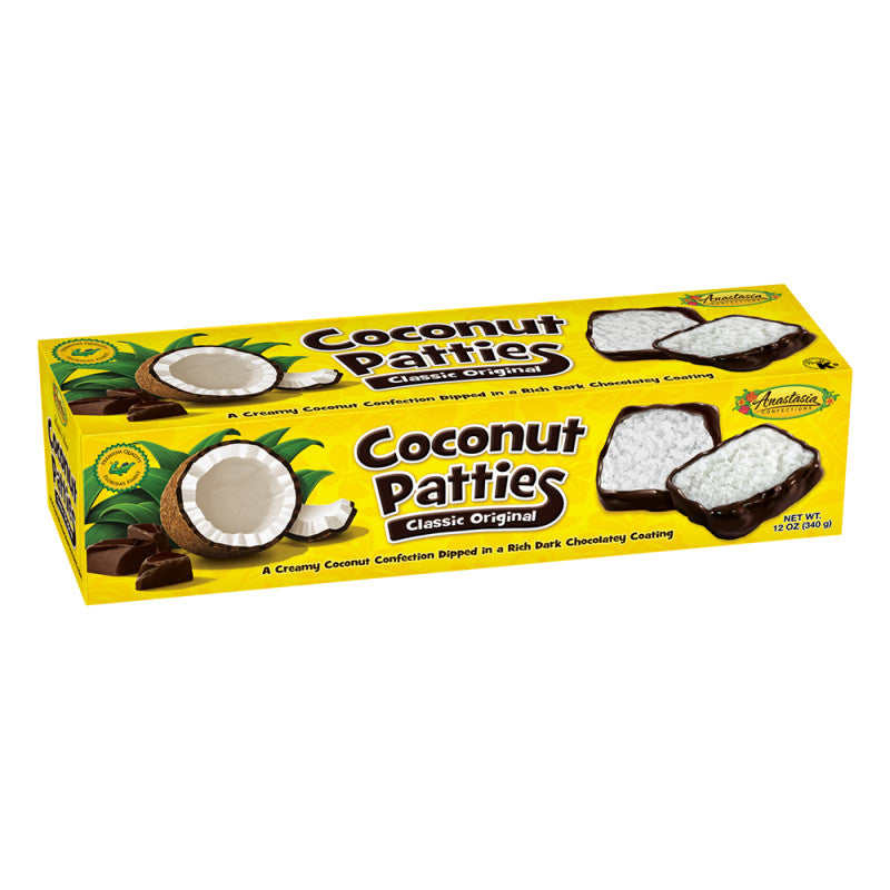 Wholesale Anastasia Original Coconut Patties 12 Oz Box *Fl Dc Only* Bulk