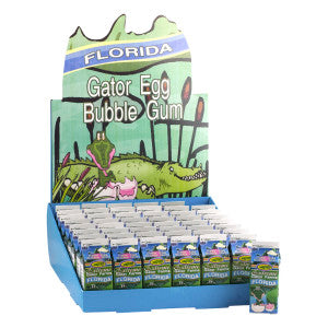 Wholesale Citra Florida Gator Egg Bubble Gum Carton *Fl Dc Only* Bulk