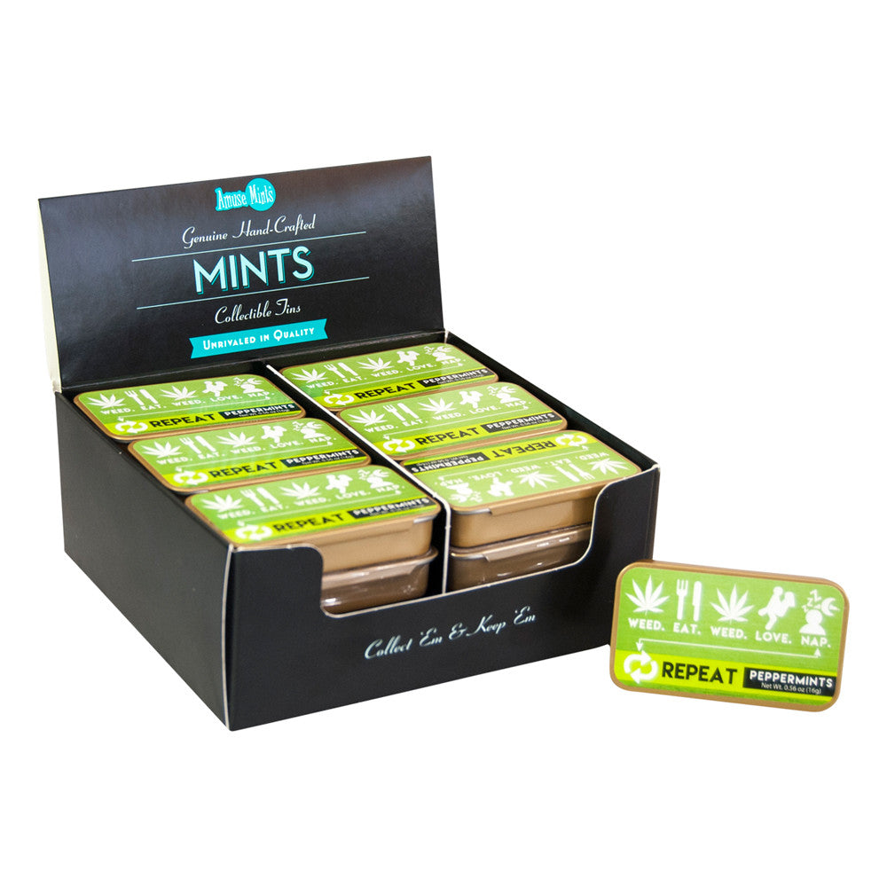 Eat.Weed.Repeat Peppermint Mints 0.56 Oz Tins