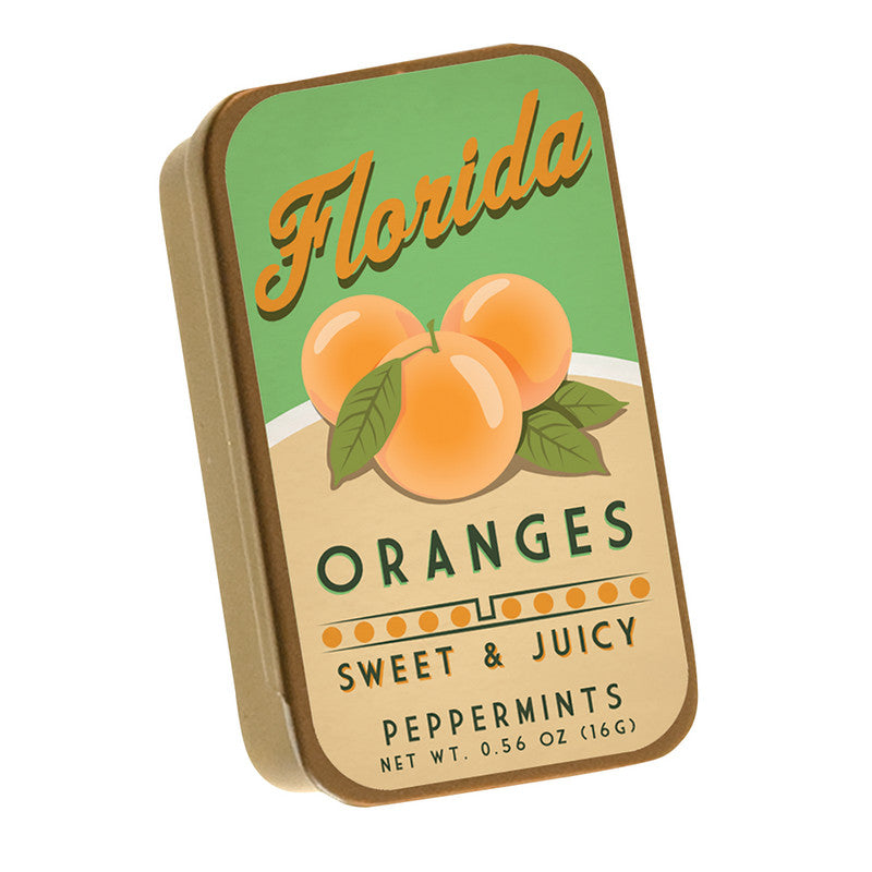Wholesale Florida Sweet Oranges Mint 0.56 Oz Tin *Fl Dc Only* Bulk