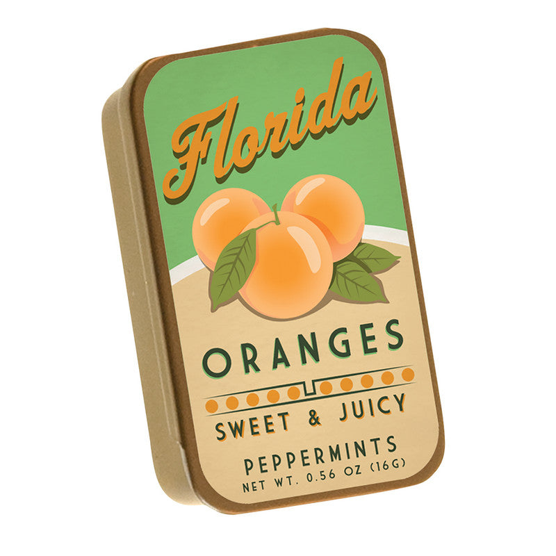 Wholesale Florida Sweet Oranges Mint 0.56 Oz Tin *Fl Dc Only*- Bulk