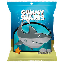 Wholesale Amusemints Gummy Sharks 5 Oz Peg Bag- Bulk