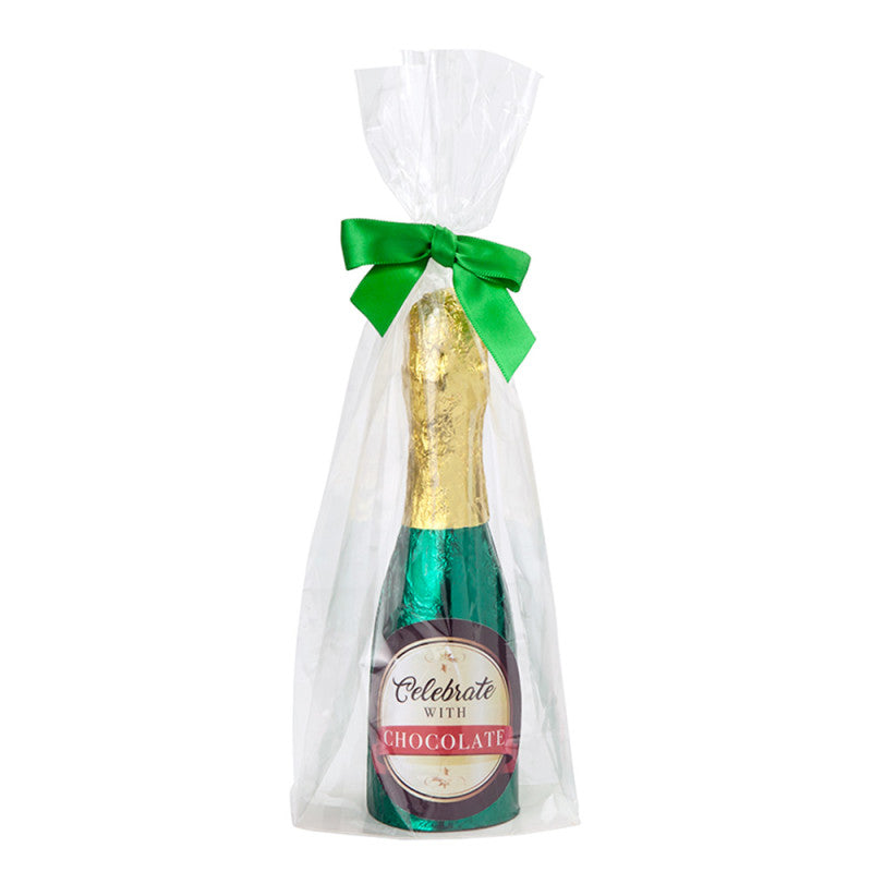 Wholesale Nancy Adams Milk Chocolate Foiled Champagne Bottle 8 Oz-12ct case Bulk