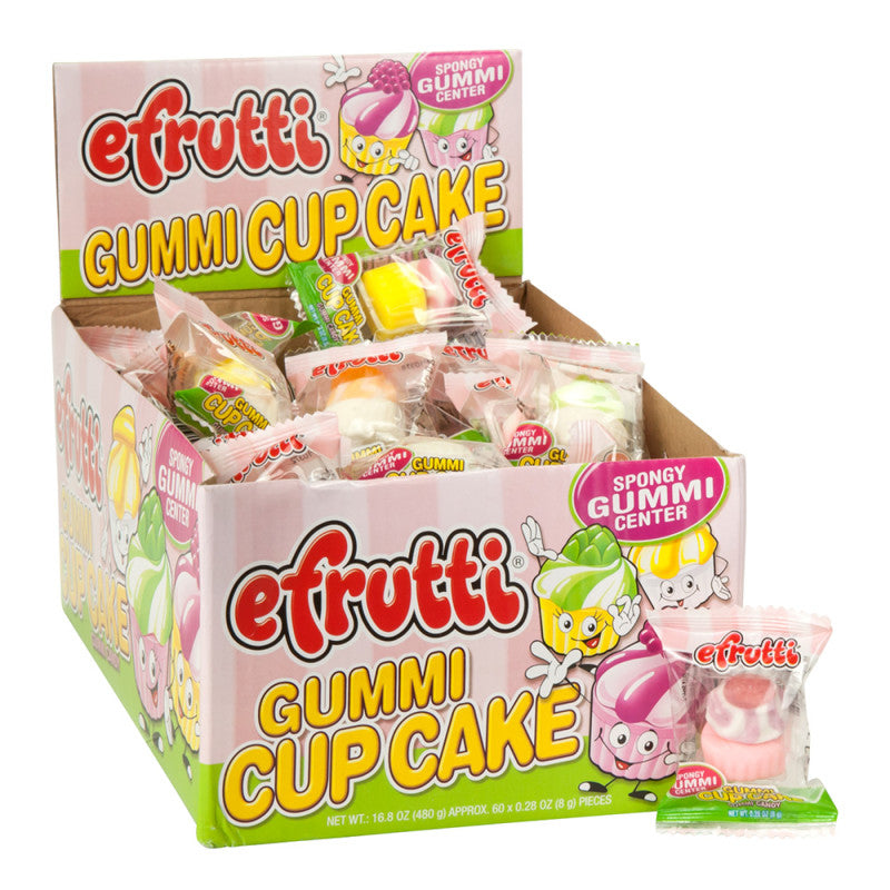 Wholesale Efrutti Gummi Cupcake 0.28 Oz Bulk