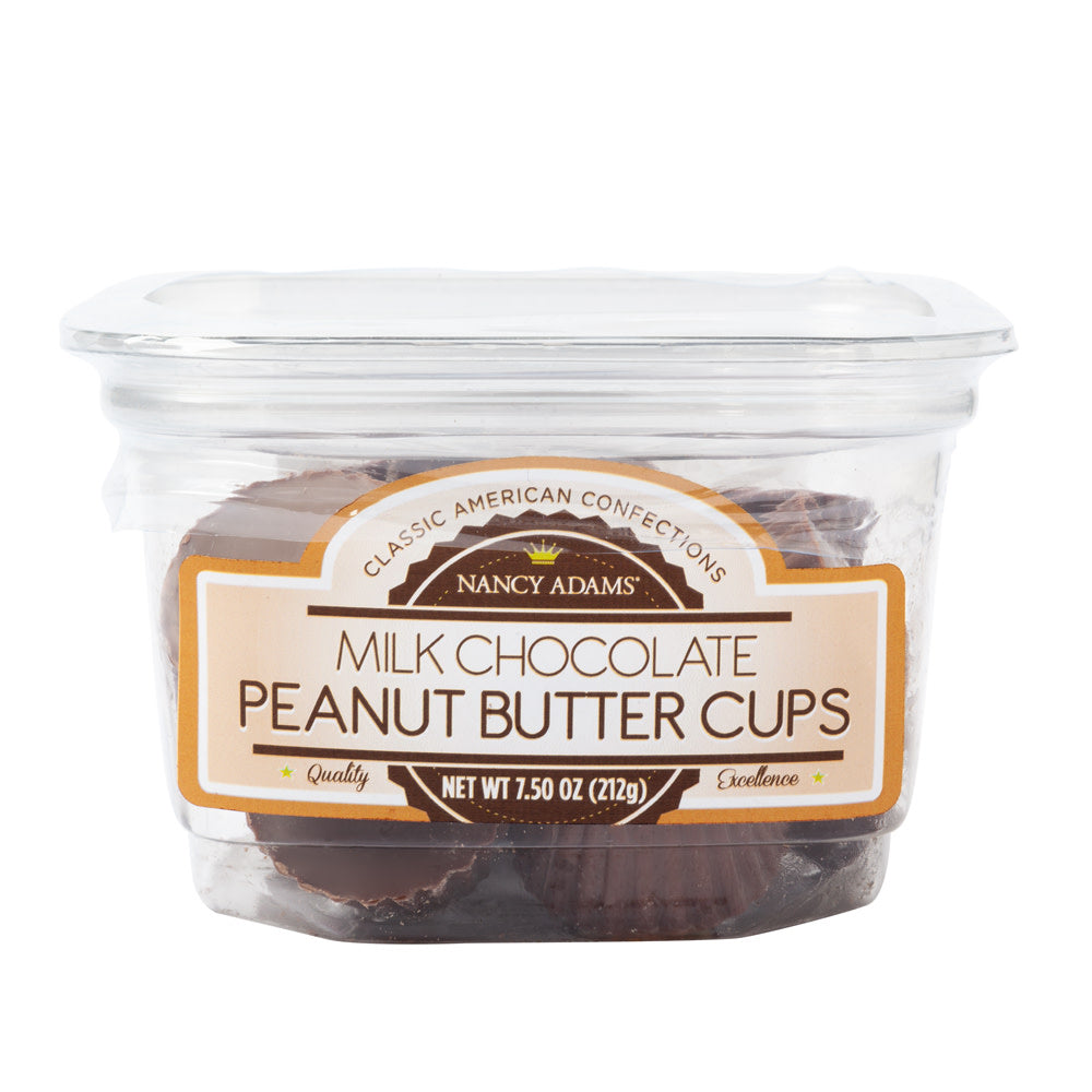 Nancy Adams Milk Chocolate Peanut Butter Cups 7.5 Oz Tub
