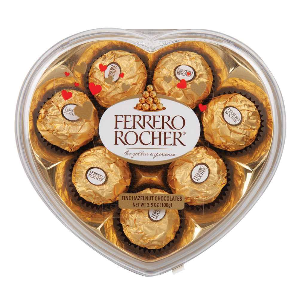 Ferrero Rocher Plastic Heart 8 Pc 3.5 Oz