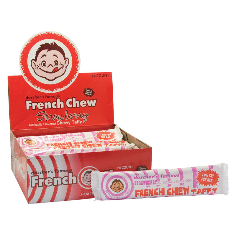 Wholesale Doscher's Strawberry French Chew Taffy 1.62 Oz Bulk