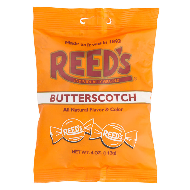 Wholesale Reed's Butterscotch 4 Oz Peg Bag-12ct case Bulk