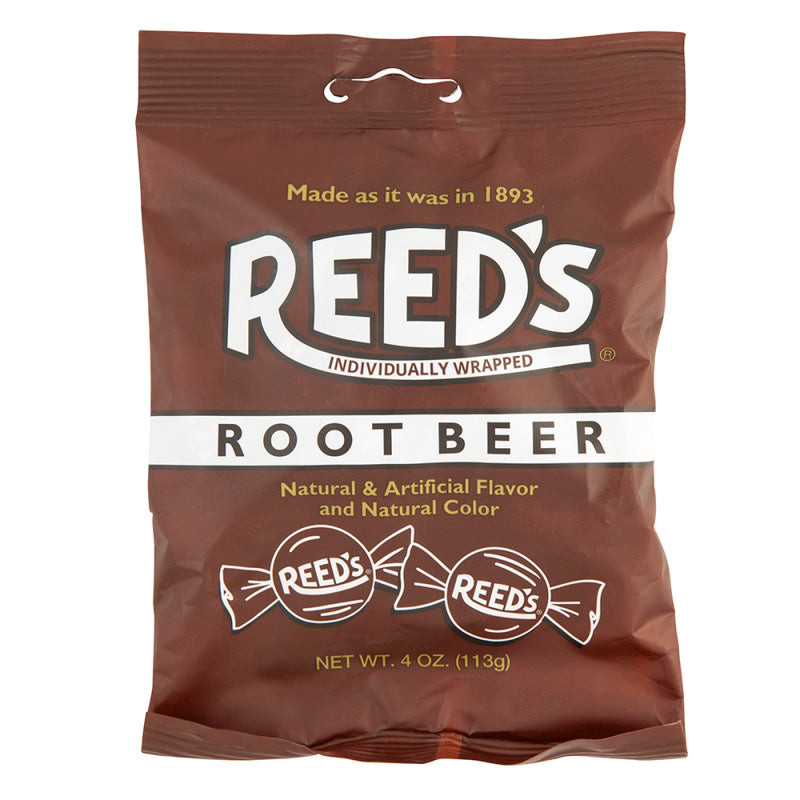 Wholesale Reed's Root Beer 4 Oz Peg Bag-12ct case Bulk