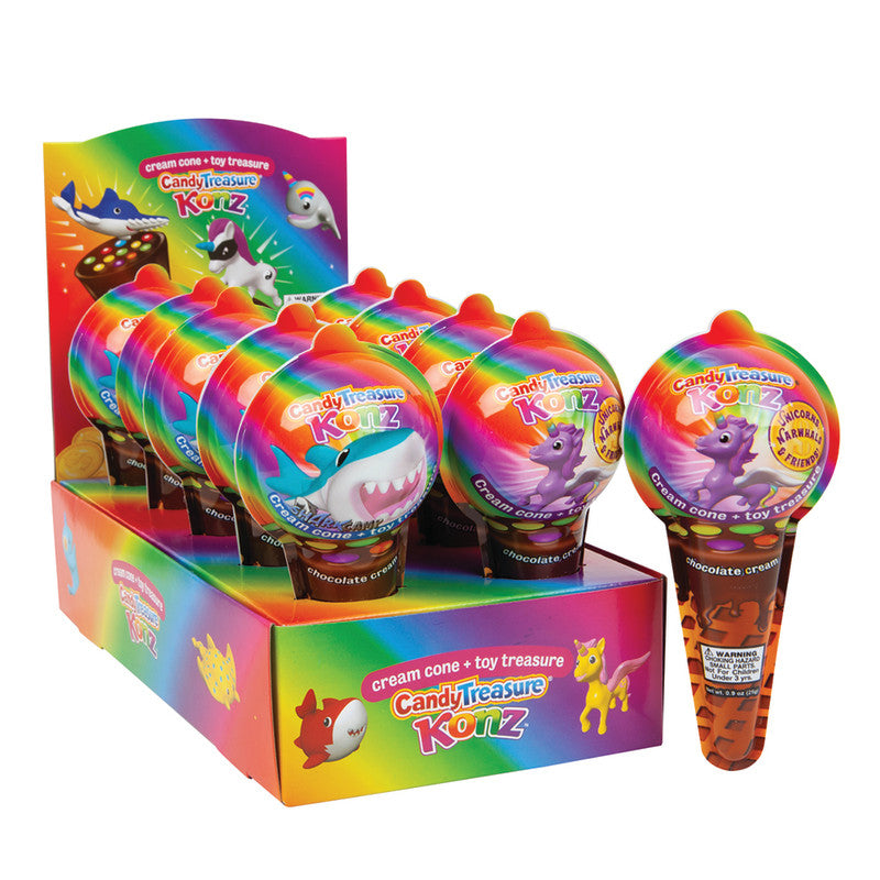 Wholesale Candy Treasure Konz Ice Cream Cone With Toy Surprise Bulk