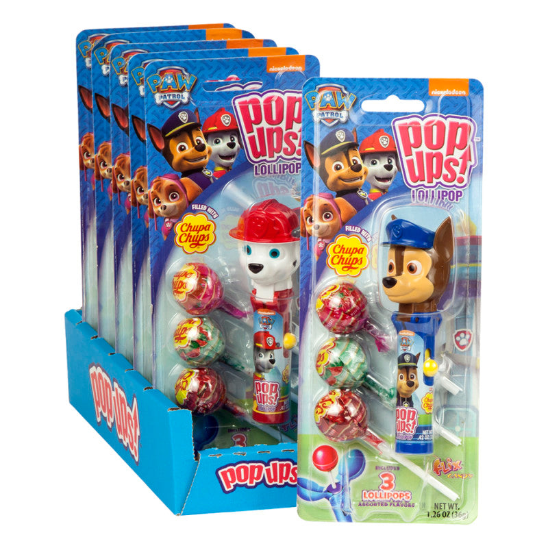 Wholesale Pop Ups Paw Patrol Lollipop 1.26 Oz Blister Pack Bulk