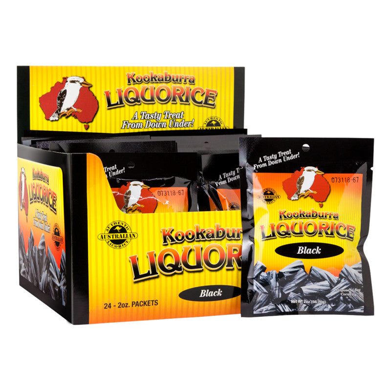 Wholesale Kookaburra Black Liquorice 2 Oz Peg Bag Bulk