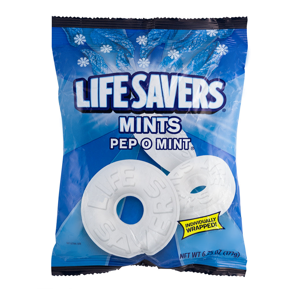 Wholesale Lifesavers Pep-O-Mint Mints 6.25 Oz Peg Bag- Bulk