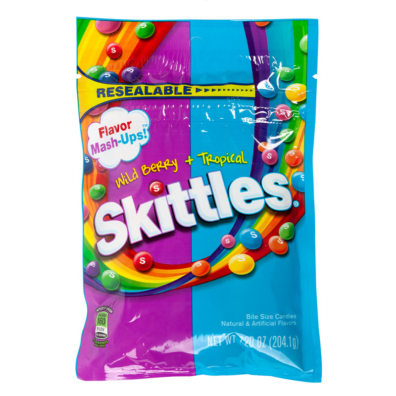 Wholesale Skittles Flavor Mashups 7.2 Oz Peg Bag Bulk