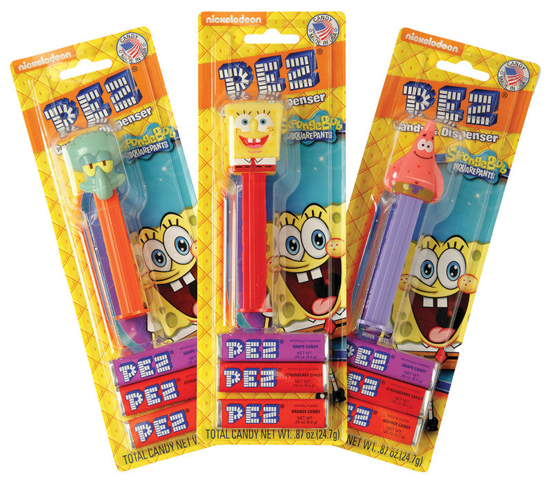Wholesale Pez Spongebob Squarepants Assortment Blister Pack 0.87 Oz *Sf Dc Only* Bulk
