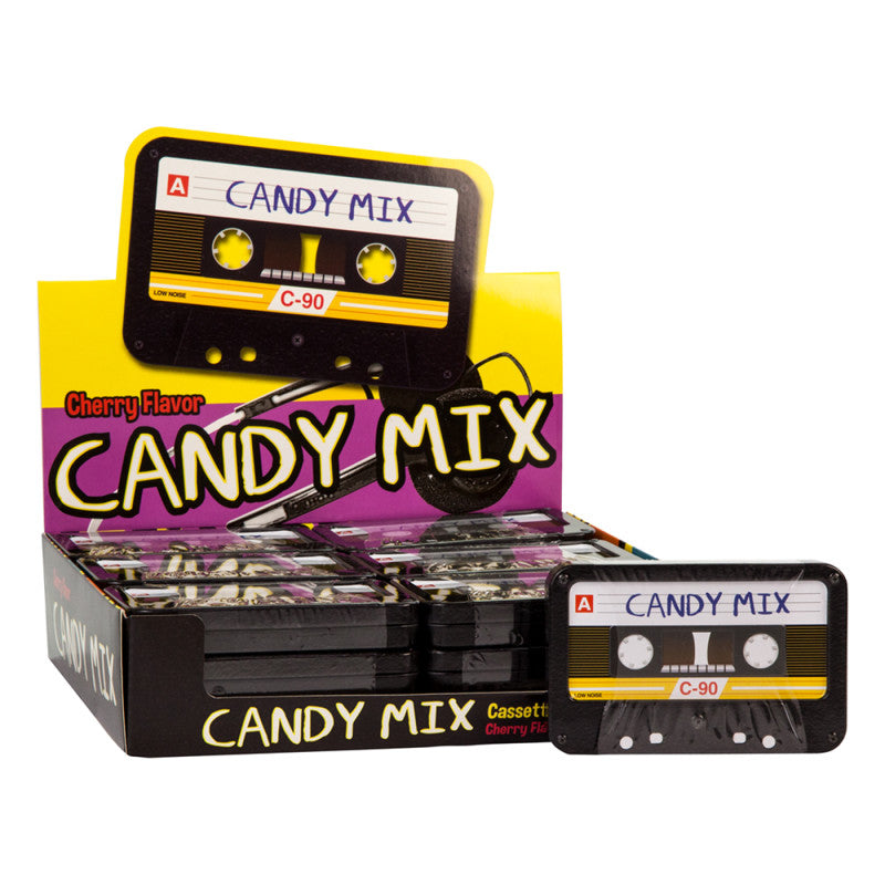 Wholesale Candy Mix Cassette Tape Tin Cherry Flavor Candy 1.3 Oz Bulk