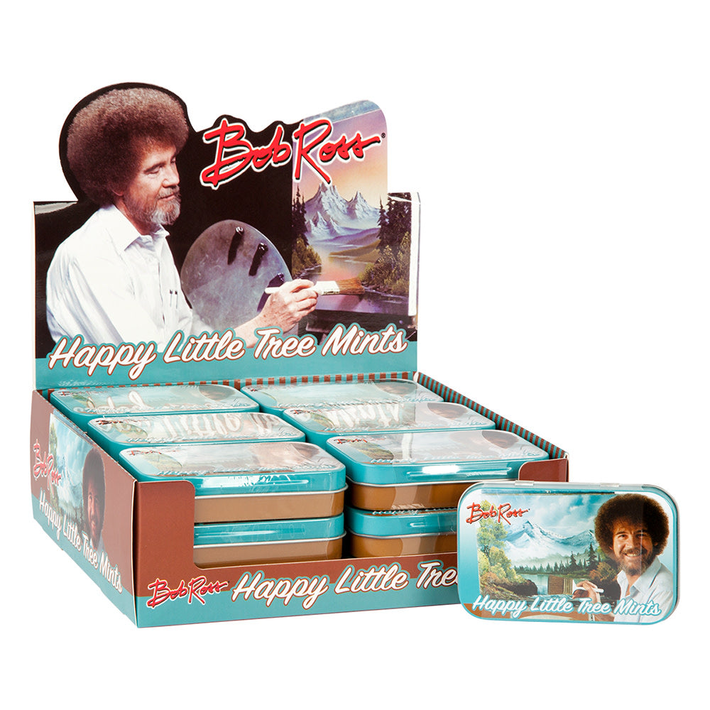 Wholesale Bob Ross Happy Little Tree Mints 1.5 Oz Tin- Bulk