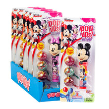 Wholesale Pop Ups Mickey And Minnie Lollipop 1.26 Oz Blister Pack- Bulk