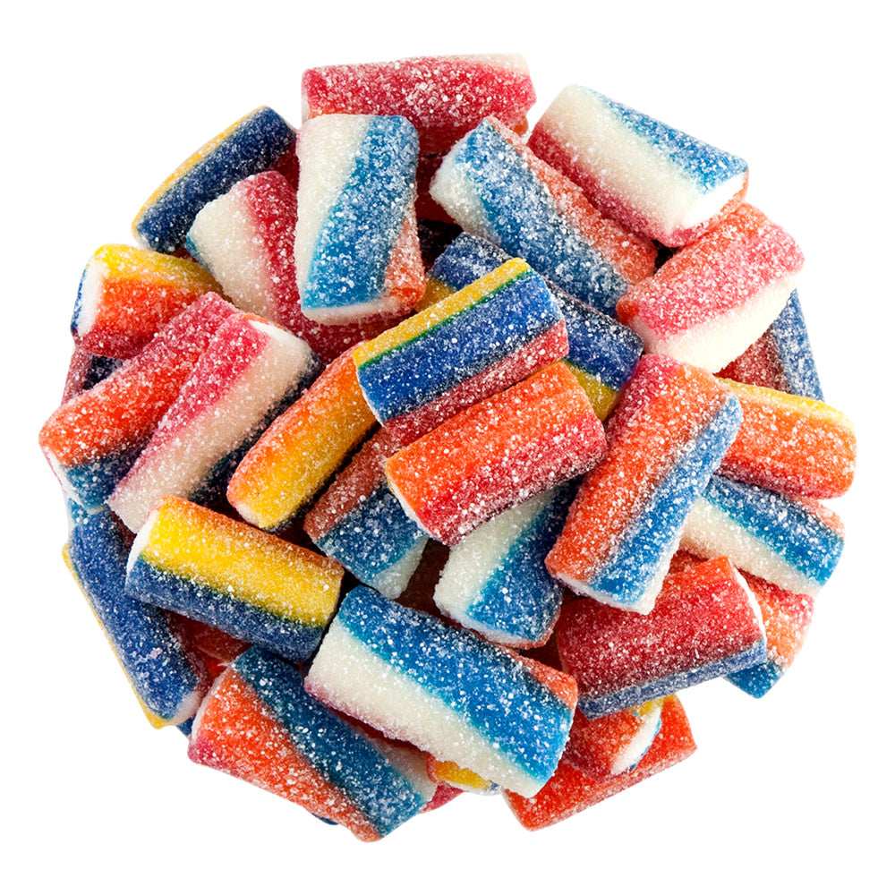Wholesale Sour Rainbow Filled Licorice Broadway Sticks- Bulk