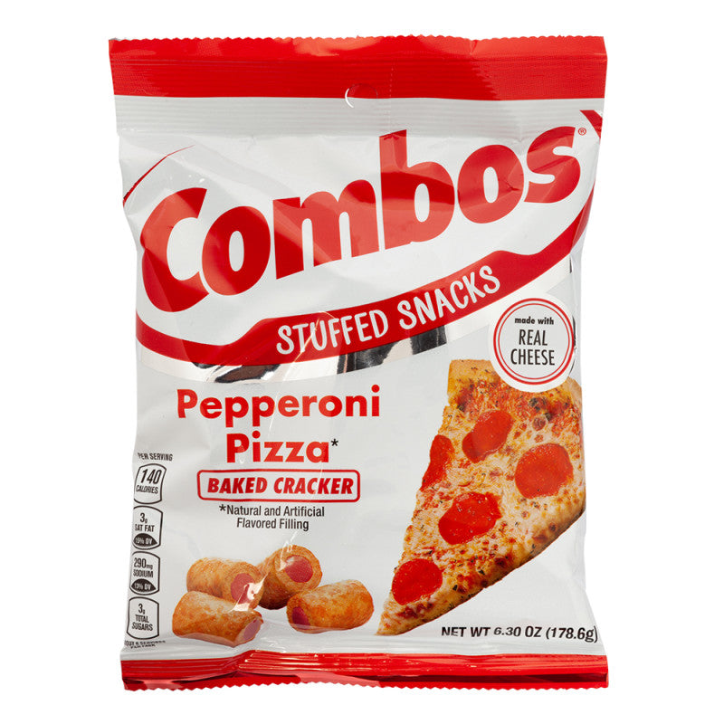 Wholesale Combos Pepperoni Pizza Baked Cracker 6.3 Oz Peg Bag Bulk